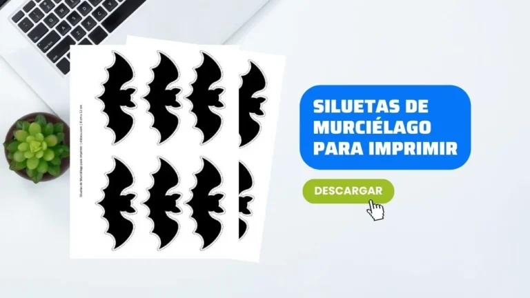 Siluetas de Murciélagos para Imprimir en Word
