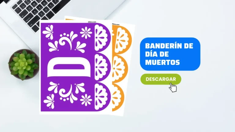 Imprimir Banderín para Día de Muertos
