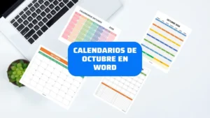 Calendarios de Octubre en Word y PDF GRATIS