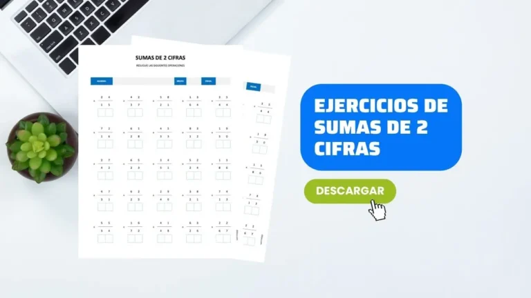 Hoja de Trabajo para Sumas de 2 Cifras